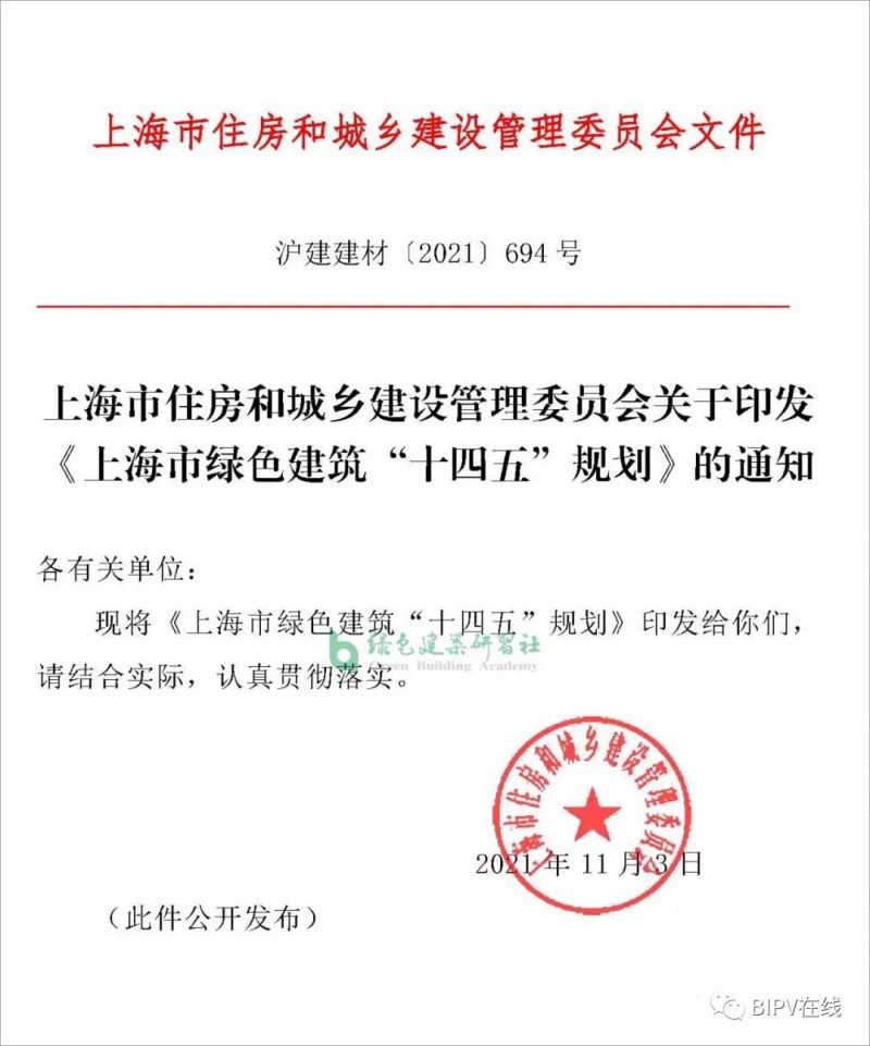 推進(jìn)新建建筑安裝光伏，超低能耗建筑不少于500萬平！